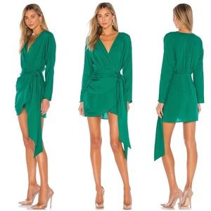 L'Academie Green Long Sleeve Dress